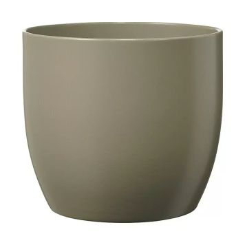 Blómapottur Basel Fashion Ø8cm matt ljósgrár