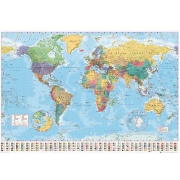 Heimskort 80x120cm LaFinesse