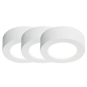 Innbyggður kastari LED Kitchenio 3x2W Ø6,4cm hvítir