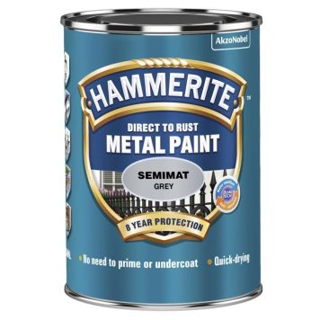Járnmálning Hammerite hálfmött 0,75L grá