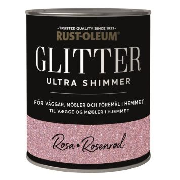 Glimmermálning 750ml Rust-Olium Ultra Shimmer rosa gold