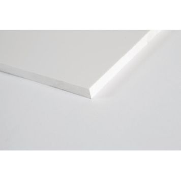 Plastplata PVC 750x1000x10 mm Rias Foamalux hvít