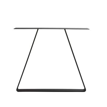 Borðfótur trapísulaga H:710 B:800 mm svartur