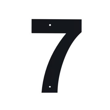 Húsnúmer nr. 7 Allux 10 cm svart