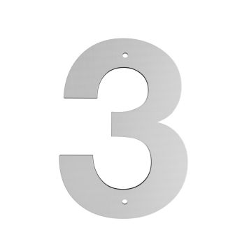 Húsnúmer nr. 3 Allux 10 cm galv.