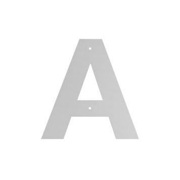 Húsnúmer bókstafur A Allux 10 cm galv.