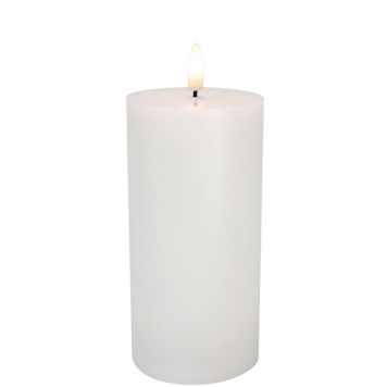 Kerti með timer LED Black:Cotton Ø7,5x15cm hvítt