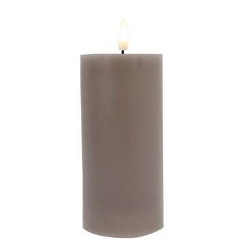 Kerti með timer LED Black:Cotton Ø7,5x15cm brúnt