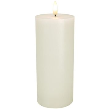 Kerti með timer LED Black:Cotton Ø7,5x17,5cm kampavíns