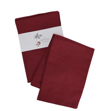 Jólasérvettur textíll 4 stk rauðar Black:Cotton