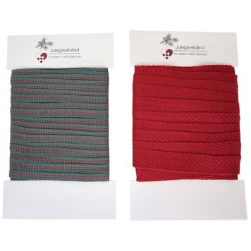 Innpökkunarband textíll Black:Cotton 1stk (nokkrir litir)