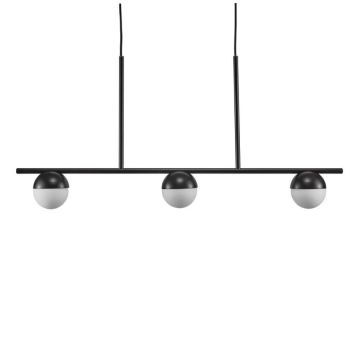 Hangandi ljós G9 Contina svart 90 cm