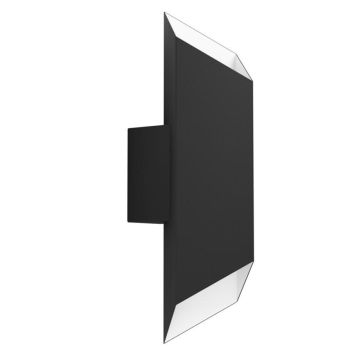 Veggljós LED Spiazzia 2x25W IP55 35cm svart