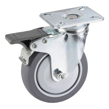 Snúningshjól með bremsu 75x24 mm Stabilit 50 kg