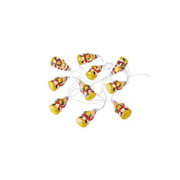 Jólasería með jólasveinum 10 LED rafhlöðu Mia