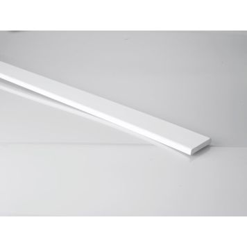 Vegglisti 55x9,5x2500 mm Primo hvítur