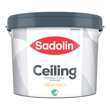 Loftmálning mött 2% 2,5L hvít Sadolin