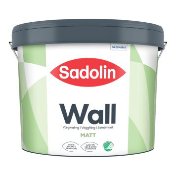 Veggmálning mött 10% 5L hvít Sadolin