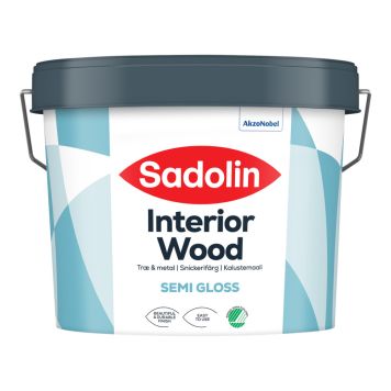 Viðar- & málmmálning hálfglans 40% 2,5L hvít Sadolin