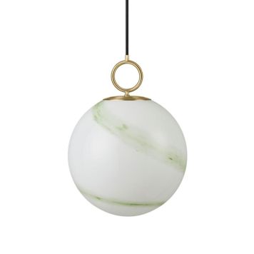 Hangandi ljós E27 Stockholm Ø30 cm marmara grænt