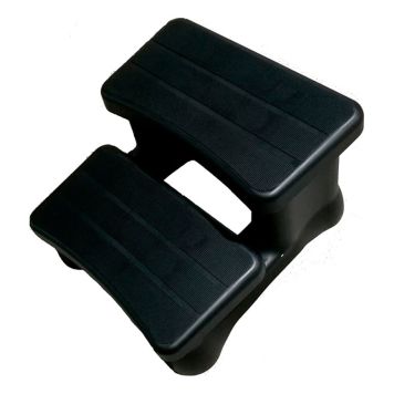 Trappa 2 þrep Denform svört