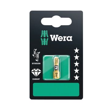 Skrúfbiti PZ2 1/4" 25 mm Wera 851/1 BDC