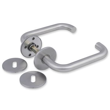 Hurðarhúnn U form með rósettum Jasa 16mm 4mm