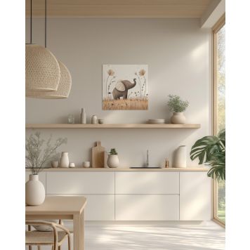 Hljóðvistarmynd fíll 600x600x20 mm InEx