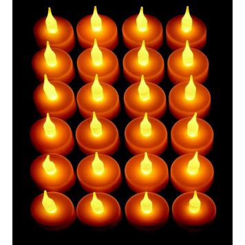 Sprittkerti LED 24 stk hlýtt ljós