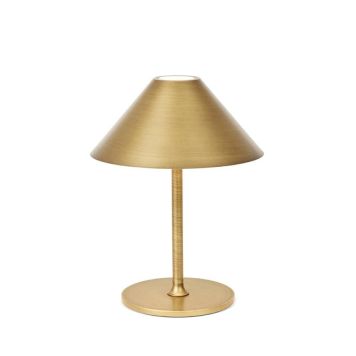 Borðlampi LED þráðlaus Hygge 3W IP54 19cm messing