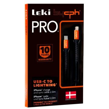 Hleðslusnúra USB-C lightning Leki Pro 2m