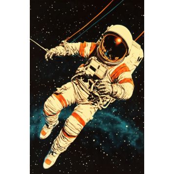 Hljóðvistarmynd geimfari 1 800x1220x20 mm InEx