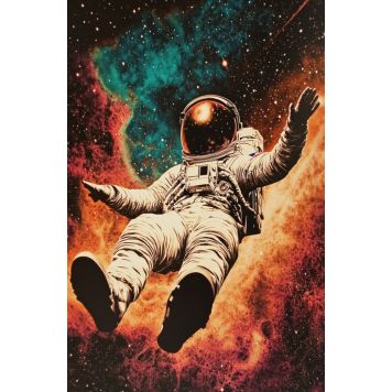 Hljóðvistarmynd geimfari 2 800x1220x20 mm InEx