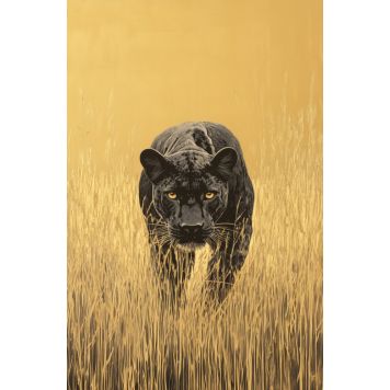 Hljóðvistarmynd pardusdýr 800x1220x20 mm InEx