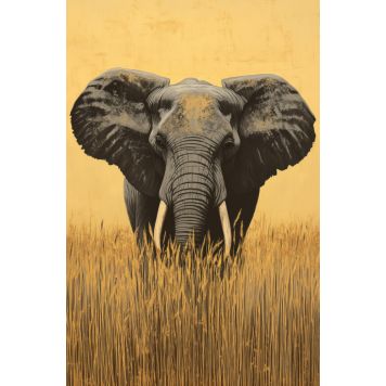 Hljóðvistarmynd fíll 800x1220x20 mm InEx