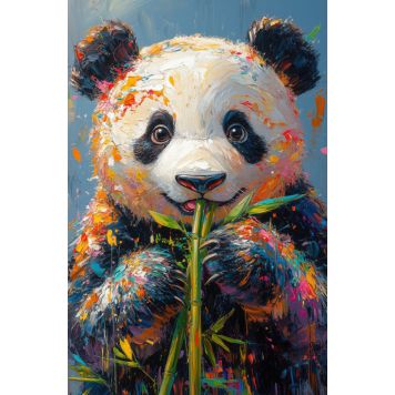 Hljóðvistarmynd pandadýr 800x1220x20 mm InEx