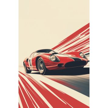 Hljóðvistarmynd bíll antík 800x1220x20 mm InEx