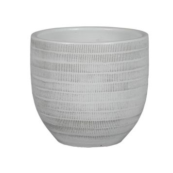 Blómapottur Le Havre hvítur Ø35xH31 cm