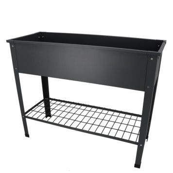 Gróðurkassi 100,5x40,5x80,5cm Garden life dökk grátt