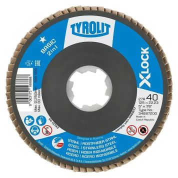 Sandpappírsskífa K40/125mm Craftomat X-lock