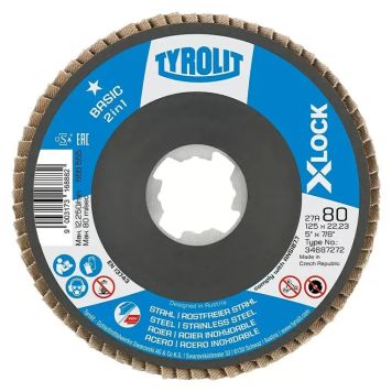 Sandpappírsskífa K80/125mm Craftomat X-lock