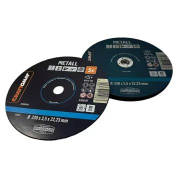 Skurðarskífa 230mm Craftomat málmur 5stk