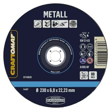 Slípiskífa 230x6mm Craftomat málmur