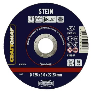 Skurðarskífa 125mm Craftomat steinn