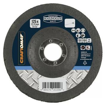 Hreinsiskífa 125mm Craftomat málmur