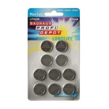 Rafhlöður Profi Depot mini CR2025/CR2016/CR2032 10 stk