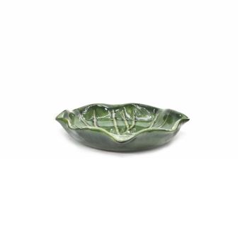 Skál 24x5cm græn