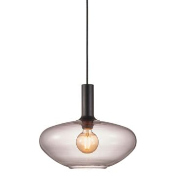 Hangandi ljós E27 Alton reykt gler Ø35 cm