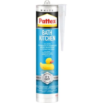 Sílikonkítti 280ml Pattex bað & eldhús hvítt