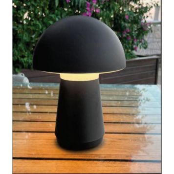 Borðlampi 21,5cm touch IP44 svartur